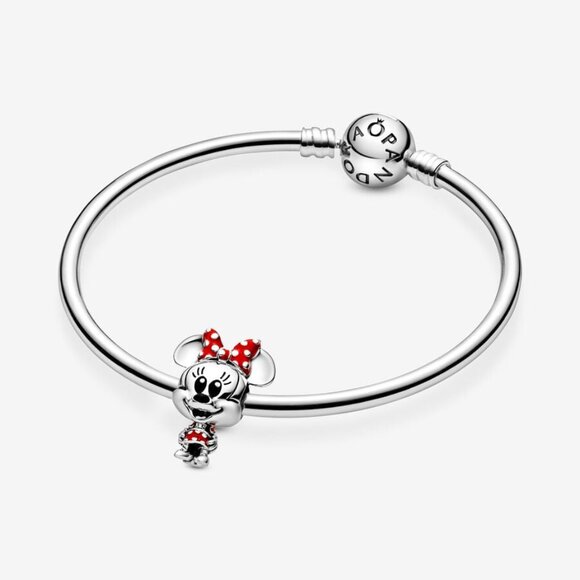 Disney Minnie sterling silver charm with red and black enamel - Picture 8 of 8